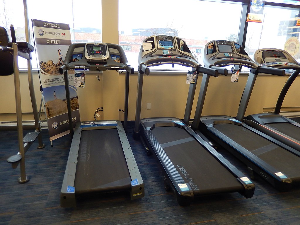 Treadmills at the Treadmill Factory, Markham These are