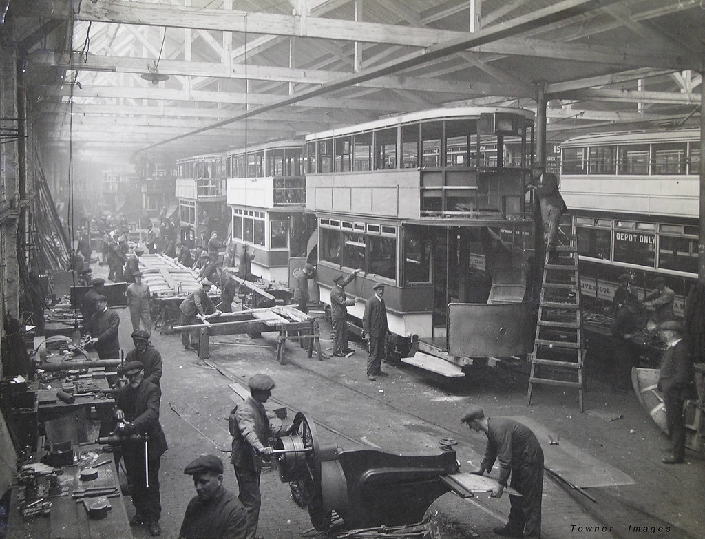 making trams at Lambeth Road works, Liverpool The Lambeth … Flickr