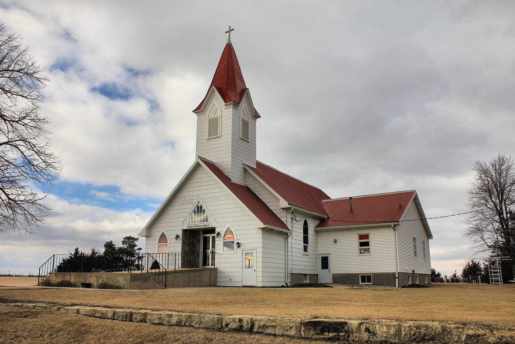 St. Peter's Lutheran Church rural Barnes, KS Tom McLaughlin Flickr