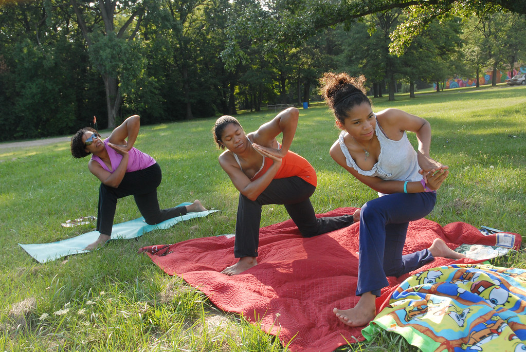 Yoga_PalmerPark_0105 Yoga in Palmer Park summer 2012 Barbara