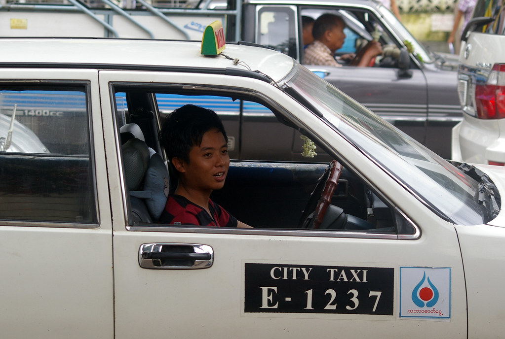 Taxi driver, Yangon (Rangoon), Myanmar (Burma) Darius Flickr