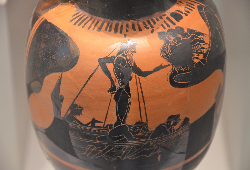 Attic blackfigure oenochoe, Odysseus resists the song of … Flickr