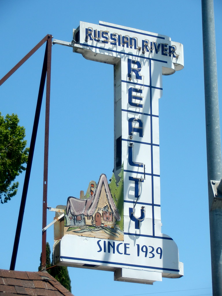 Russian River Realty neon Guerneville, Calif. Mitch Flickr