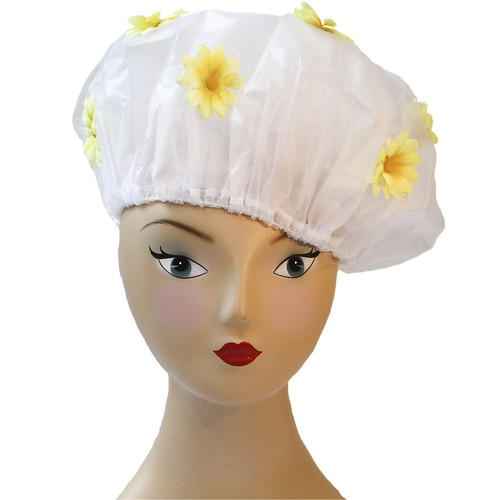 1068 Daisy May, white Designer Shower Caps Audrey Greene Flickr