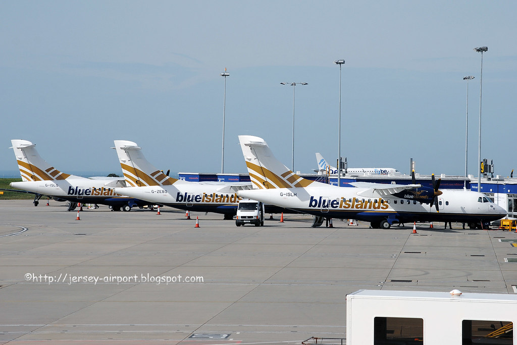 Blue Islands ATR42 line up Blue Islands ATR42 line up Flickr