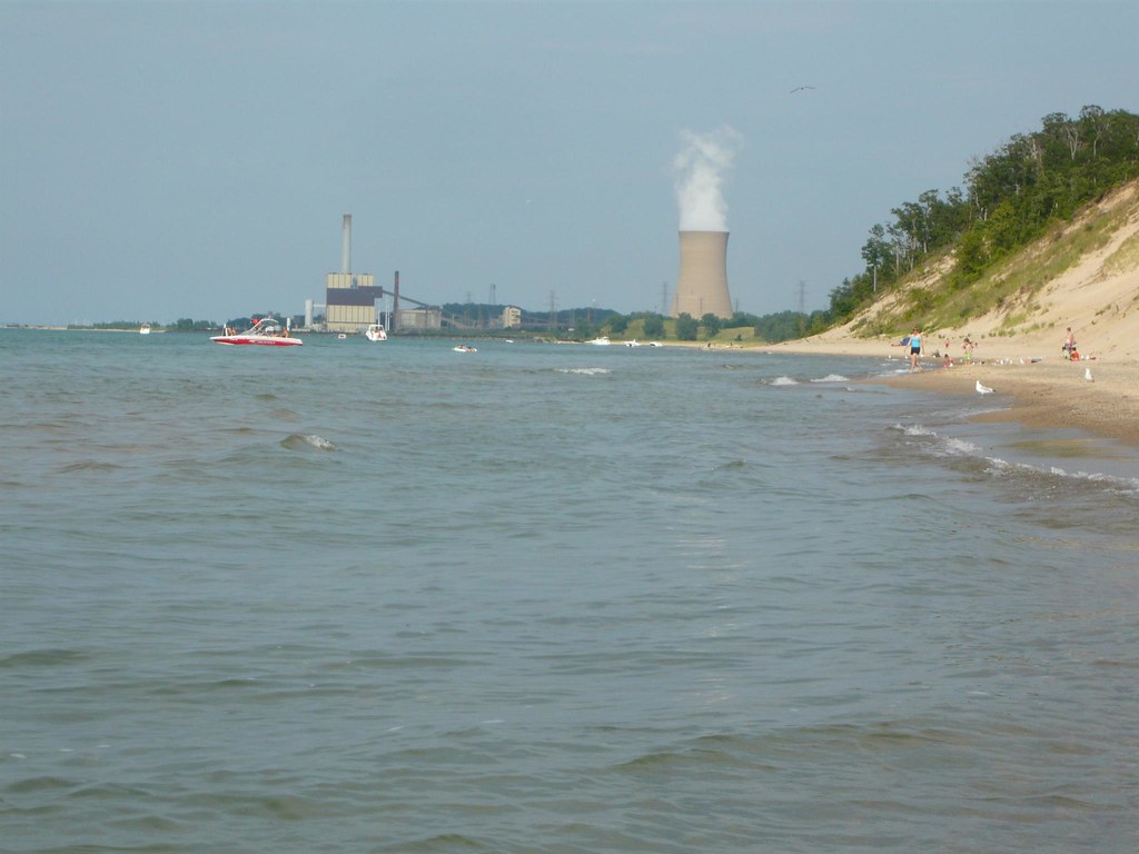 Michigan City skyline at Beverly Shores National Beach Flickr