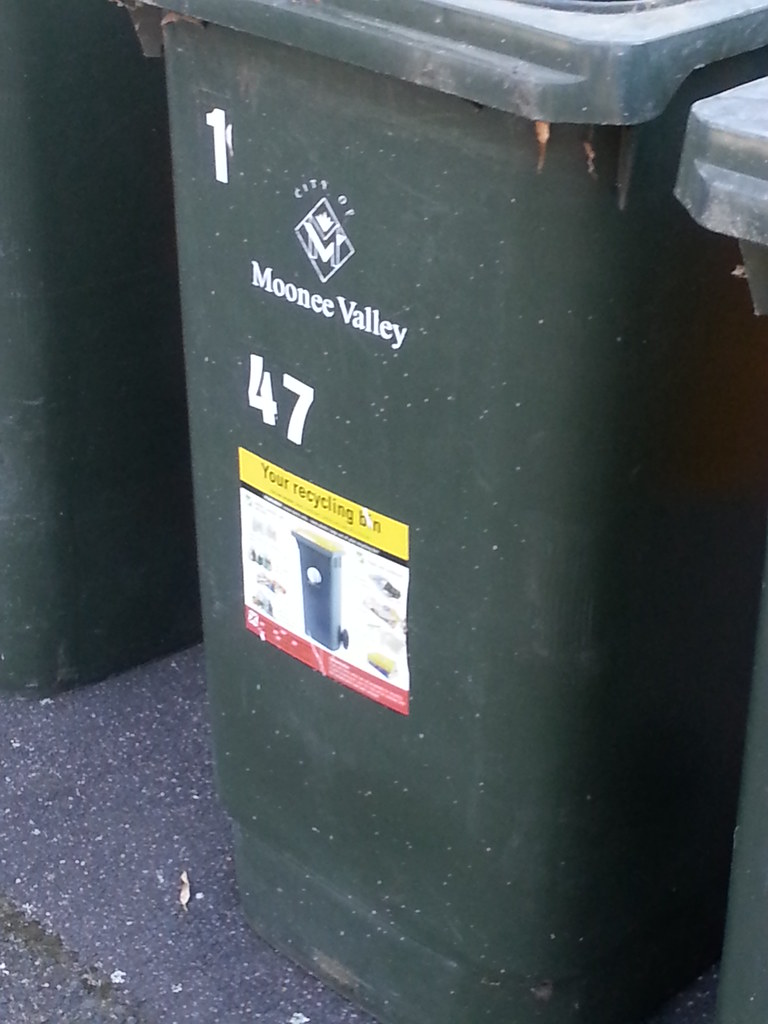 Moreland stickers on Moonee Valley bins jatho4 Flickr