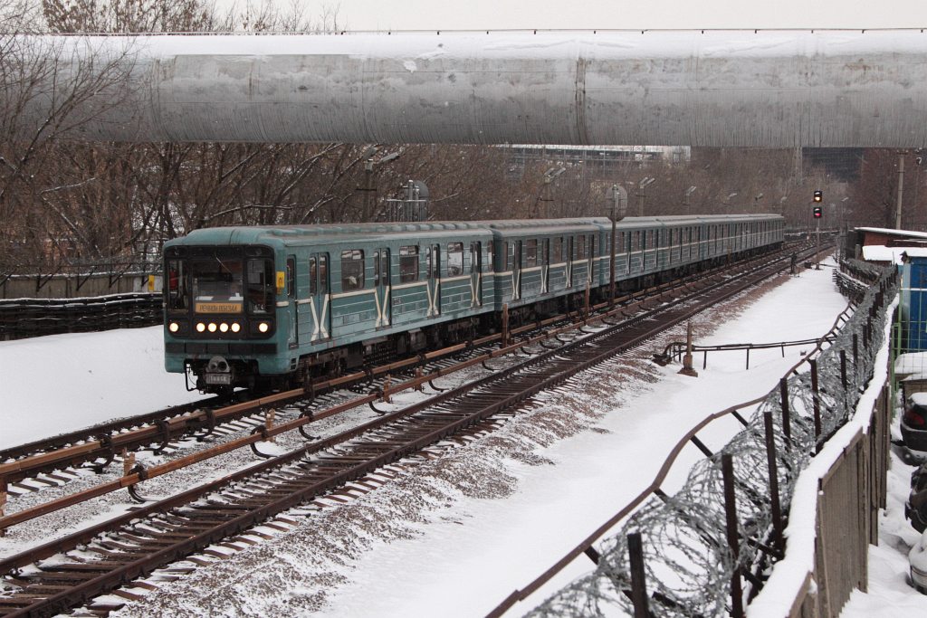 Moscow Metro train running at surface level a photo on Flickriver
