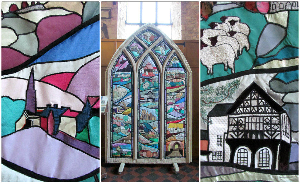 Stained Glass embroidery 1 Worked by a local quilting grou… Flickr