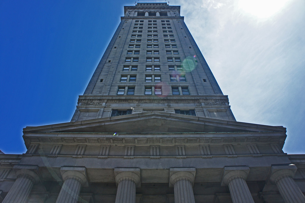 Boston Clock Tower, Boston Mass Visible for miles from the… Flickr