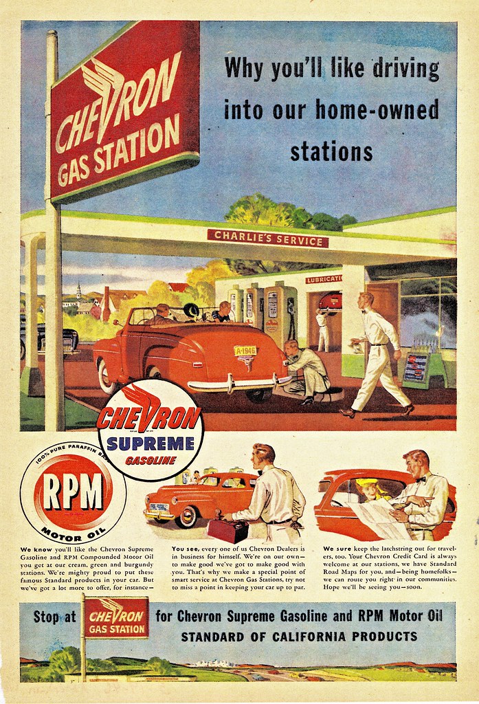 1946 Chevron Gas Station Alden Jewell Flickr