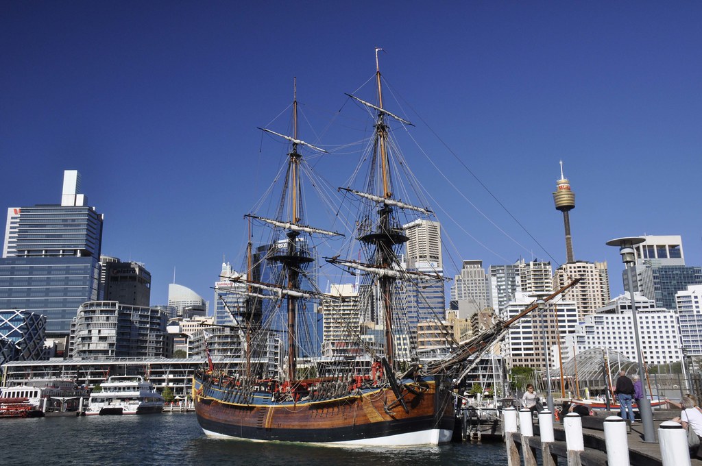 HMB Endeavour Replica, National Maritime Museum, Sydney … Flickr