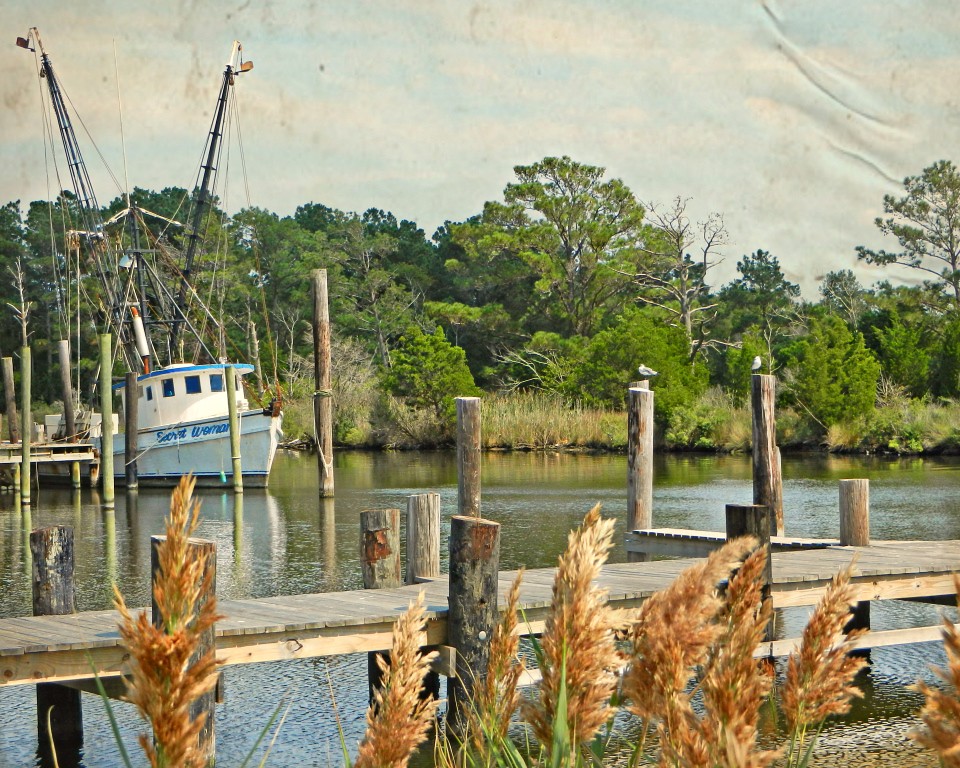 The Old Fishing Docks Swan Quarter, Hyde County, North Carolina a