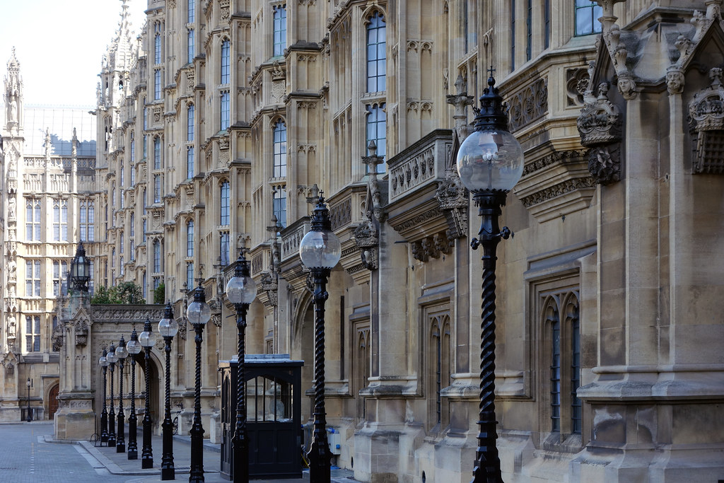 Palace of Westminster, street level view Charles Barry and… Flickr