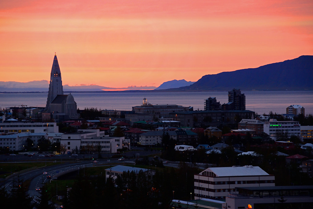 Red Reykjavik Sunset, Iceland a photo on Flickriver