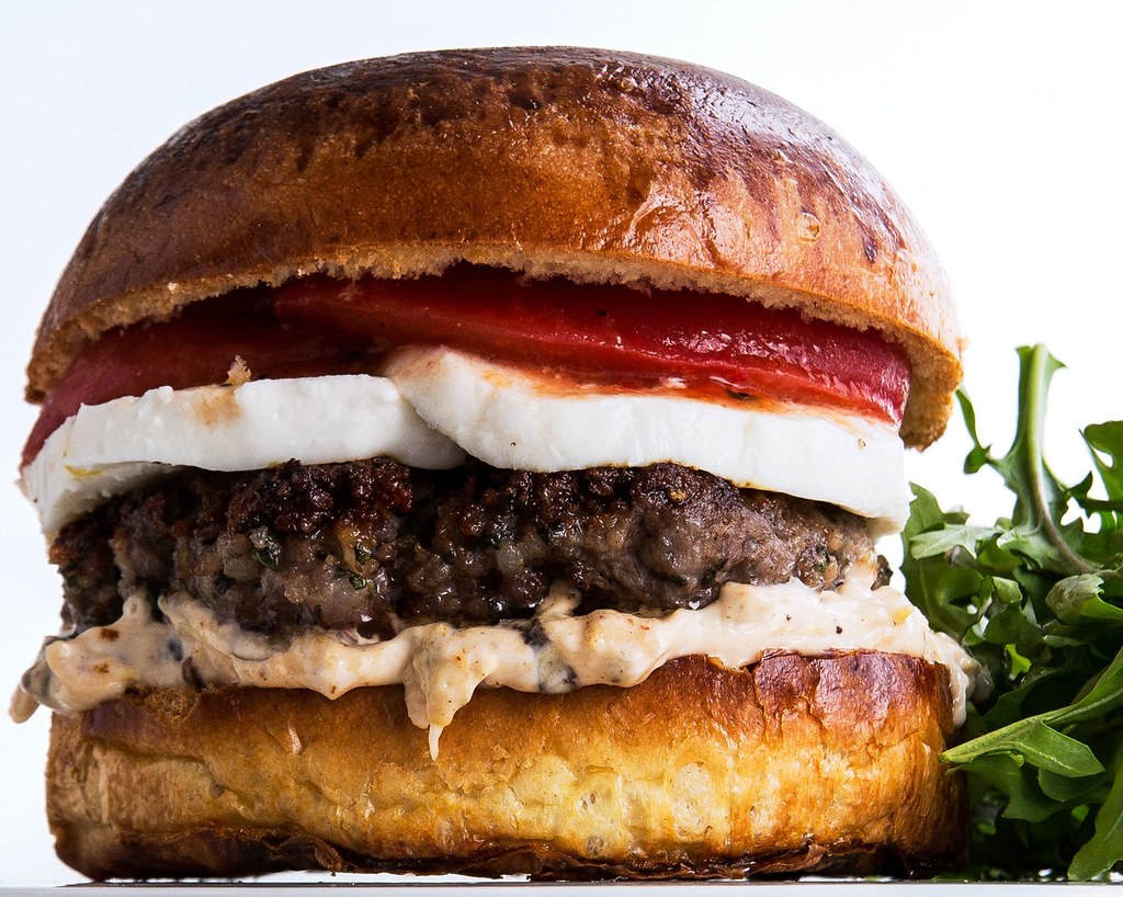 LambBacon Burgers with Spicy Aioli What a Burger! There i… Flickr