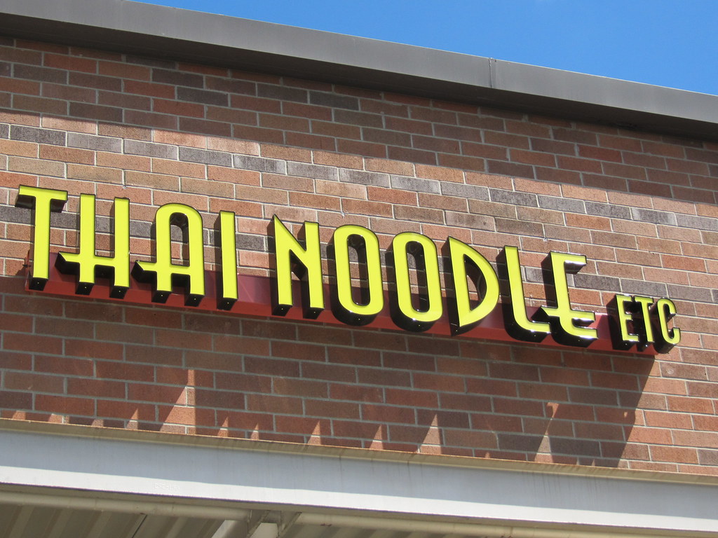 Thai Noodle Etc Sign This is the of thirtyfi… Flickr