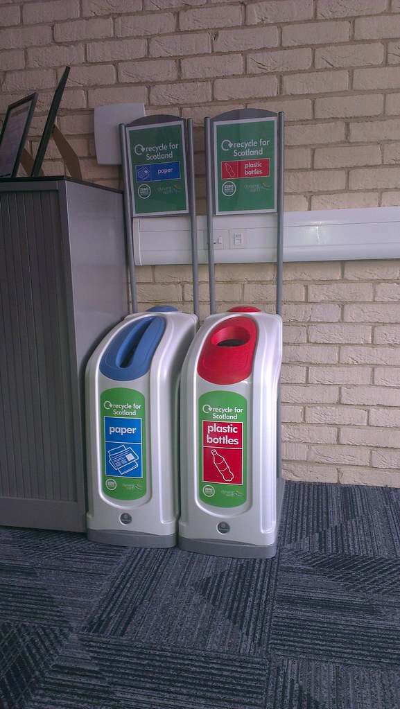 Nexus® 50 Paper & Plastic Bottles Recycling Bins at Our Dy… Flickr