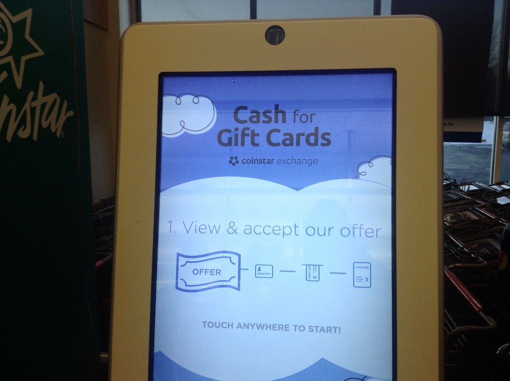 Coinstar Cash for Gift Cards Machine, 5/2015, by Mike Moza… Flickr