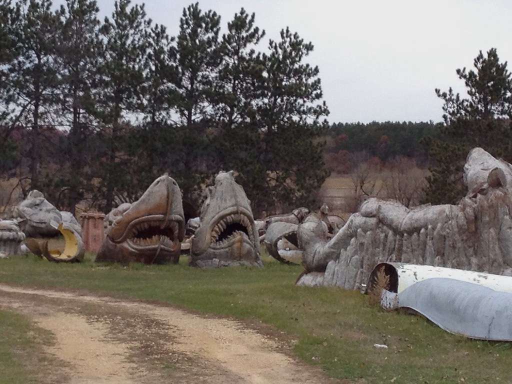 Fiberglass statuary Statues and molds outside FAST Corp in… Brian