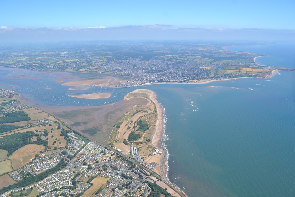Aerial view of Dawlish Warren and Exmouth shamu28 Flickr