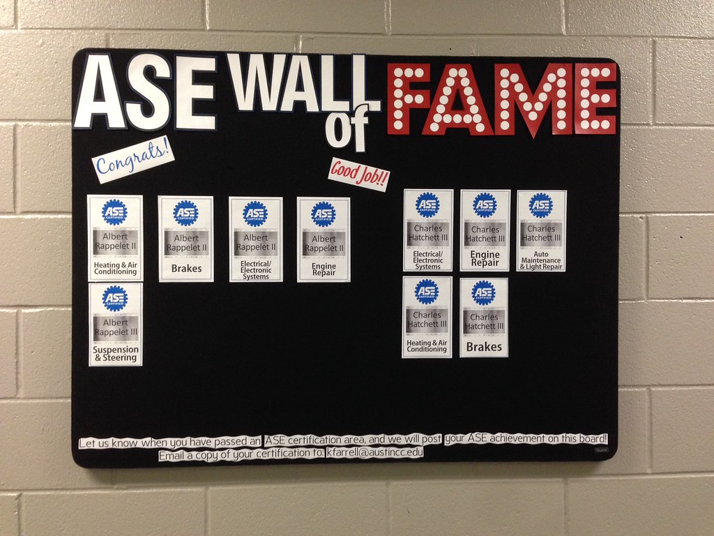 ASE Wall of Fame ASE Wall of Fame Board at Round Rock Camp… Flickr
