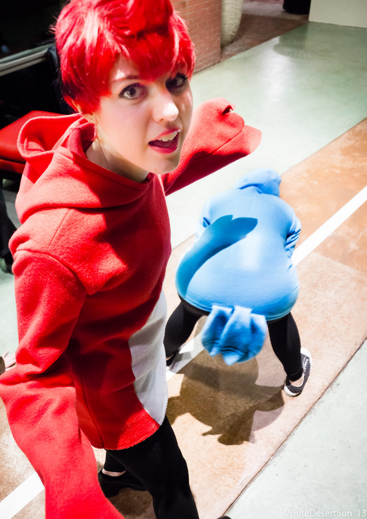 Sirene and Courtoon as Margaret and Mordecai Katsucon 2013 Regular Show