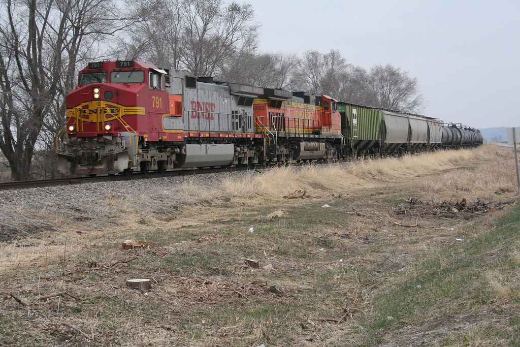 BNSF 791 C449W Pacific Junction Iowa BNSF Manifest at P… Flickr