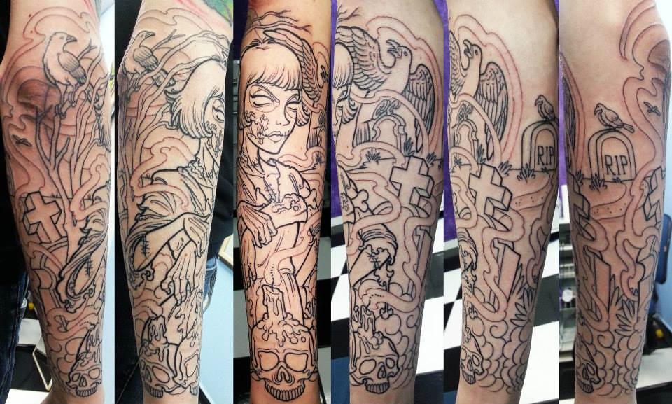 In Progress - 1St Session- Amelie Poulain Zombie | Peter White | Flickr 577_x_960_jpg