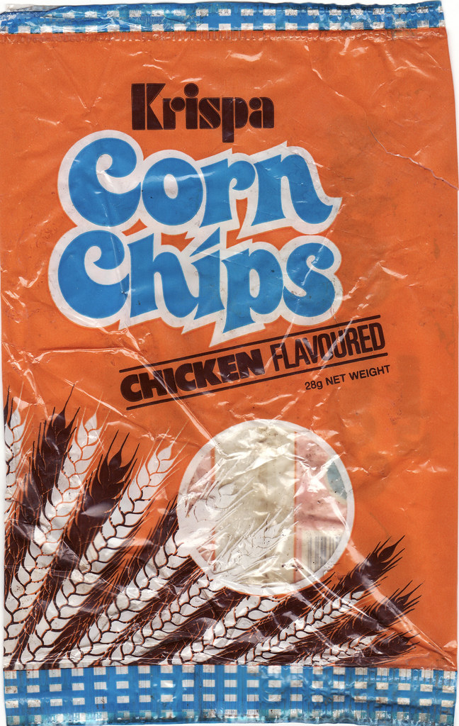 1980s Krispa Chicken Corn Chips Packet New Zealand Flickr