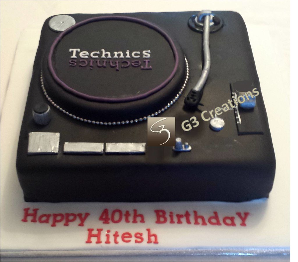 Technics DJ Turntable cake Niki Flickr