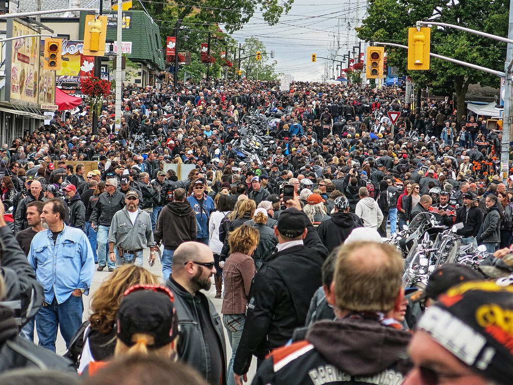 Port Dover Ontario, Friday 13th, 50 thousand + Volume was … Flickr