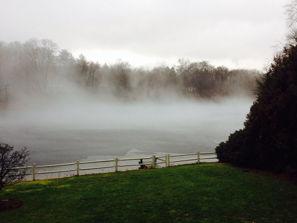 Fog over Lee's Pond Kira Ganga Kieffer Flickr