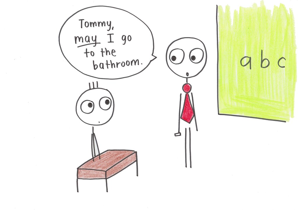 Going To The Bathroom This drawing is from Friday Joke on … Flickr