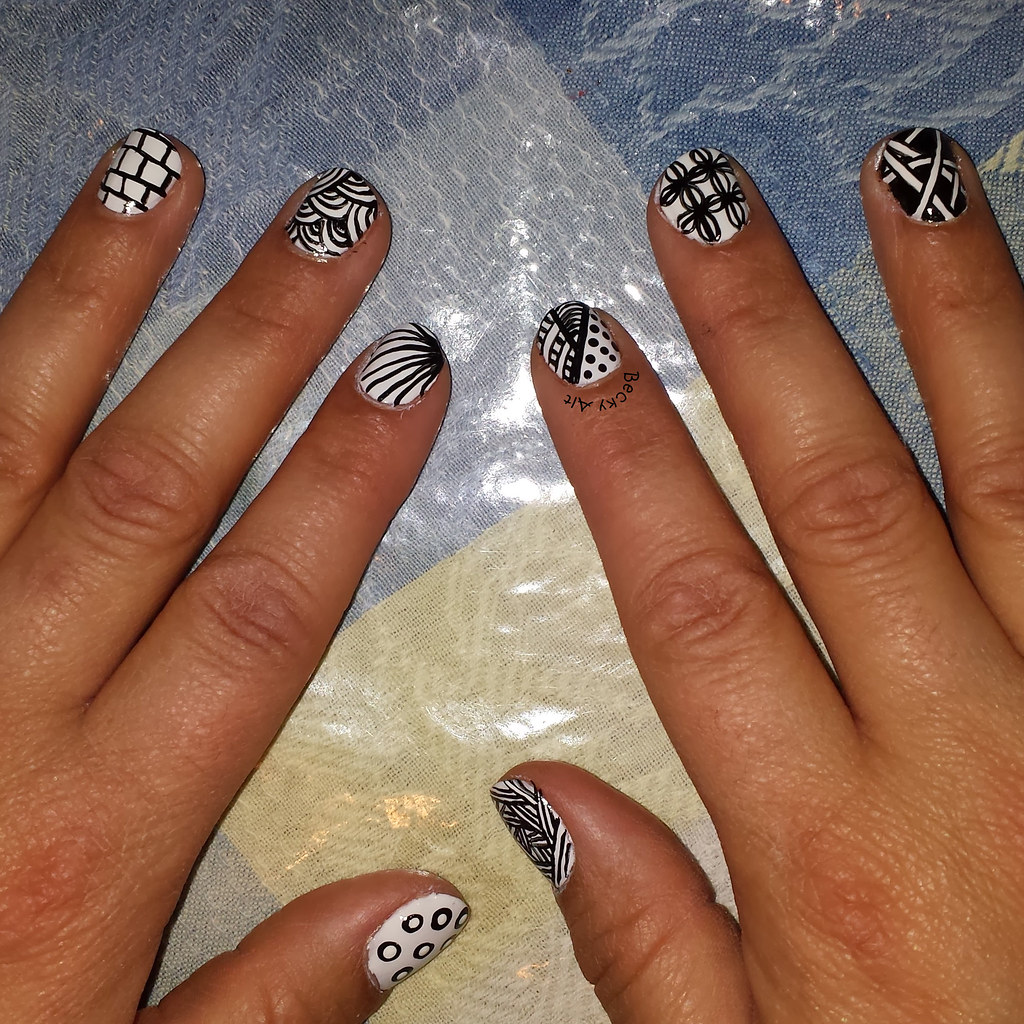 Zentangle Nail Mastered Original becky Alt Flickr