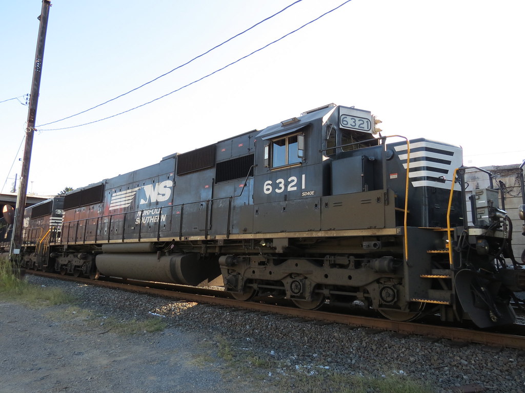 NS 6321 SD40E Leaving Enola, PA James R. Flickr