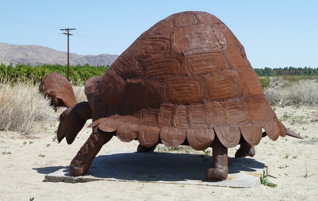 Borrego Springs, California Tortoise Art in the desert … Flickr