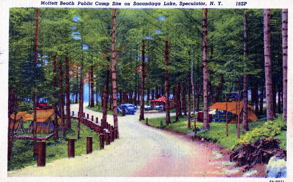 Moffett Beach Public Camp Site on Sacandaga Lake Speculator NY a
