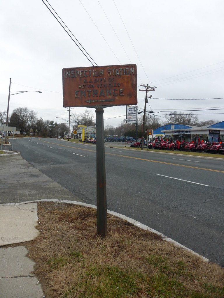 NJ Dept. of Motor Vehicles (DMV) inspection station sign Flickr