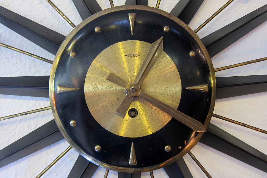 Welby Starburst Wall Clock Made by Welby. Manufactured in … Flickr