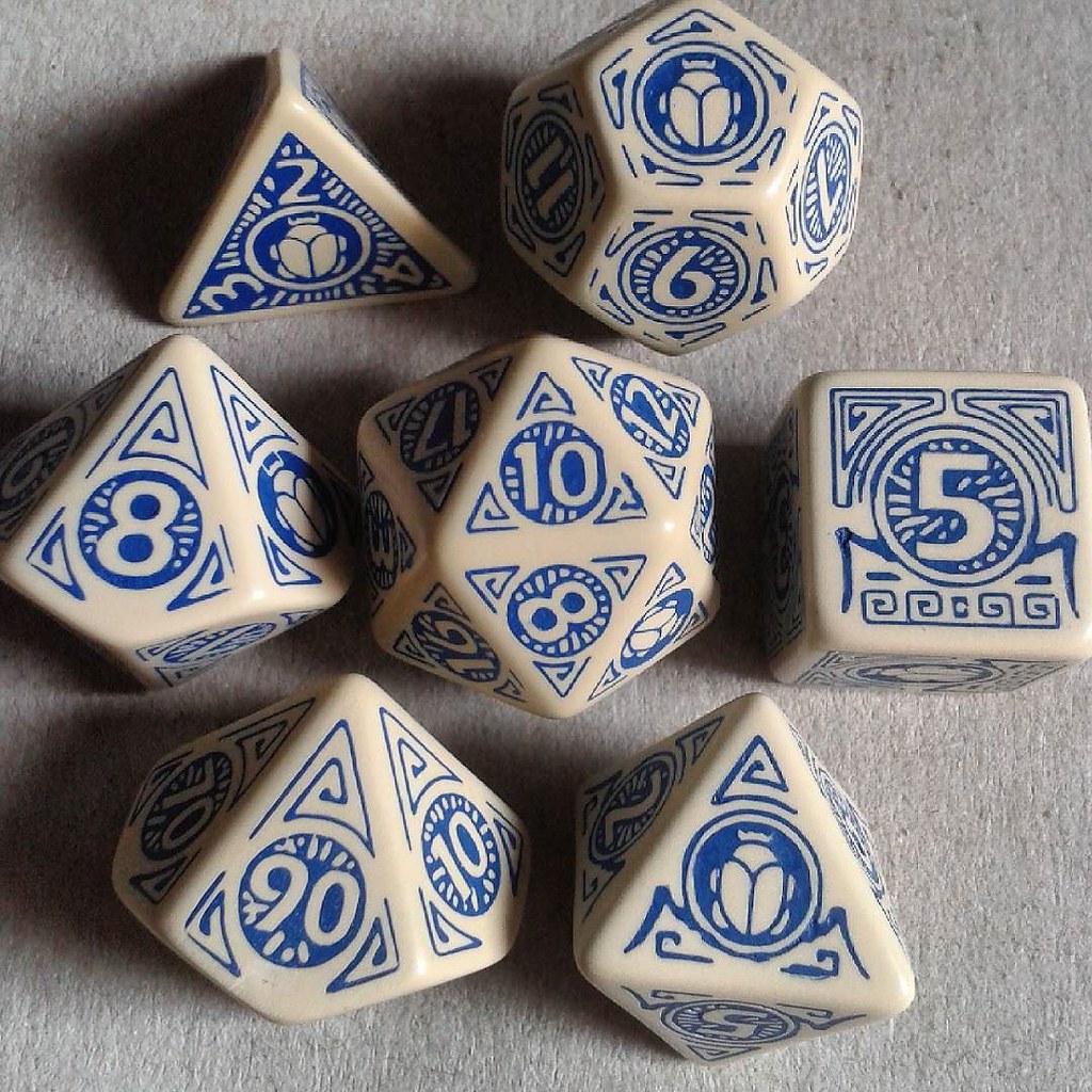 Ancient Egypt dice set, perfect for themed campaign! We pa… Flickr