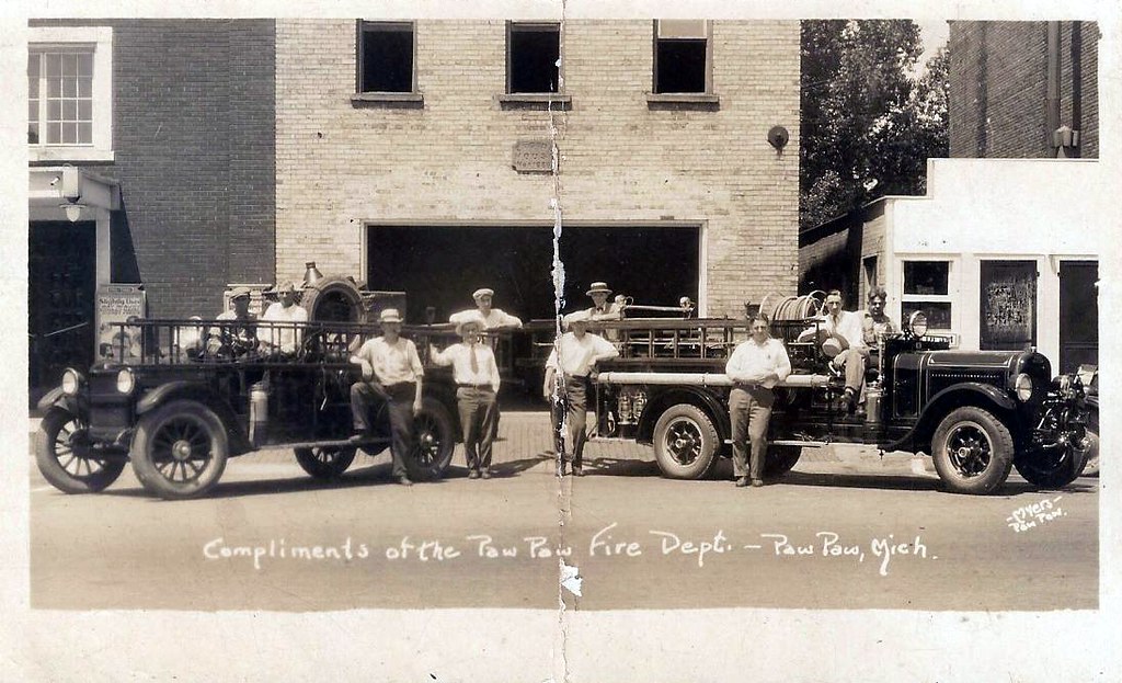 Paw Paw, Michigan, Fire Department an unused, undated (… Flickr