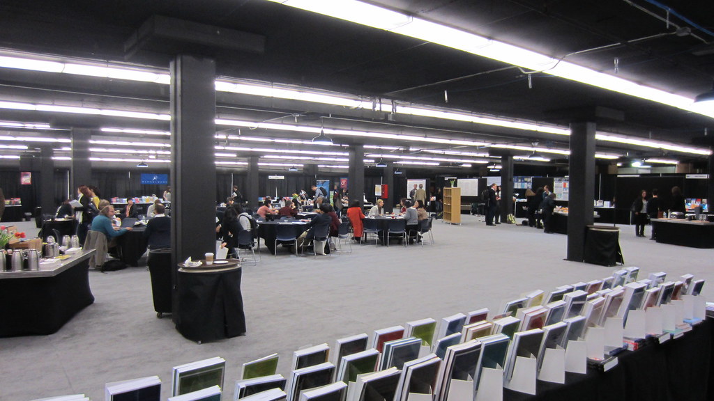 The view across the car lot/exhibit hall! ChannelViewPublications