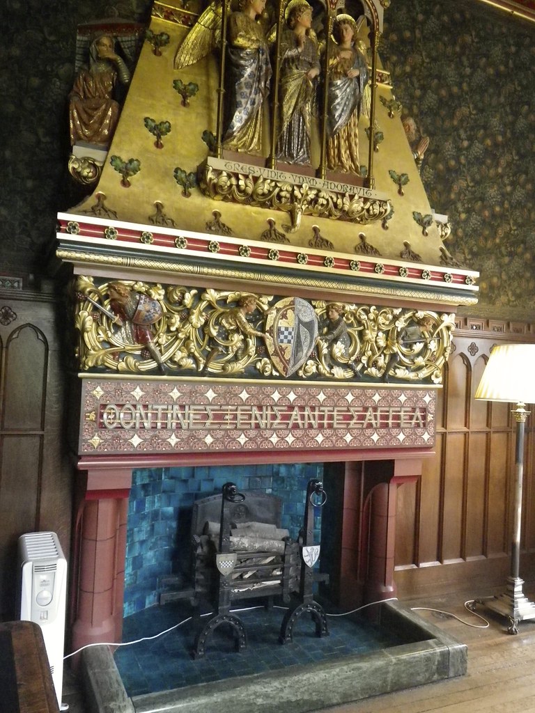 Cardiff Castle fireplace Replaced inelegantly by portable … Flickr