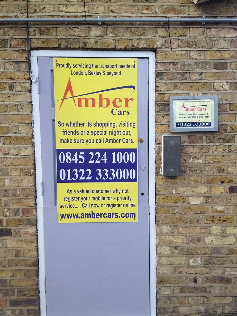 Amber Cars apostrophe drop out Seen in Erith. andy hebden Flickr
