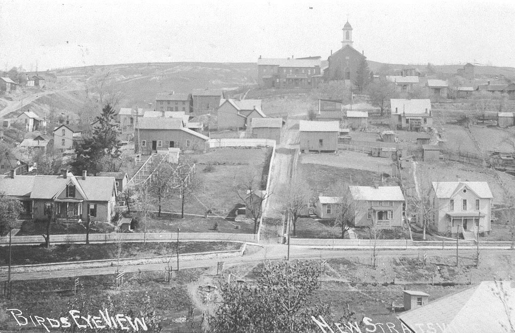 Bird's Eye View, New Straitsville, Ohio Perry County Historical and Cultural Arts Society Flickr
