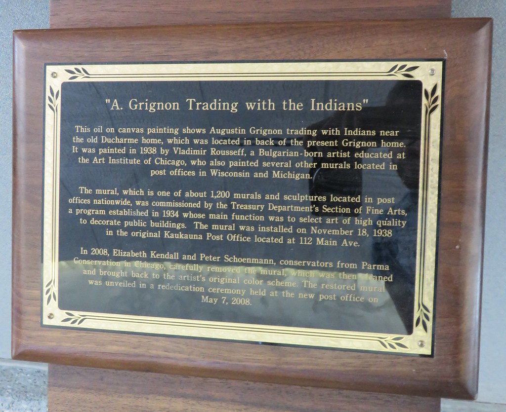 Post Office 54130 Mural Marker (Kaukauna, Wisconsin) Flickr