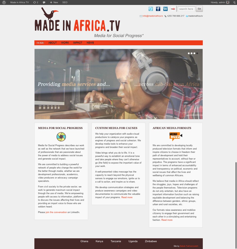 Made in Africa . TV Babak Fakhamzadeh