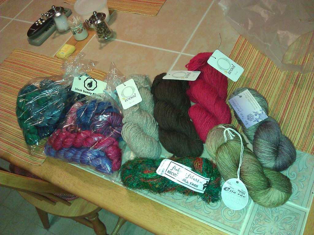 More new yarn! New local made/ hand dyed yarns from Rosie'… Flickr
