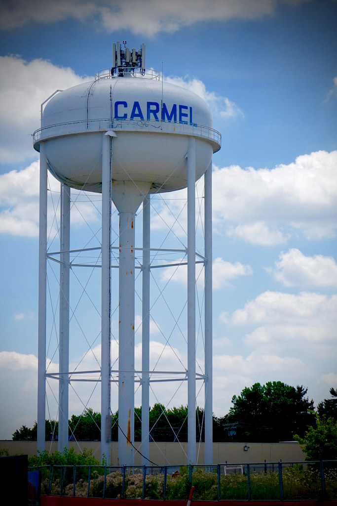 Carmel, Indiana water tower Jim Wallace Flickr